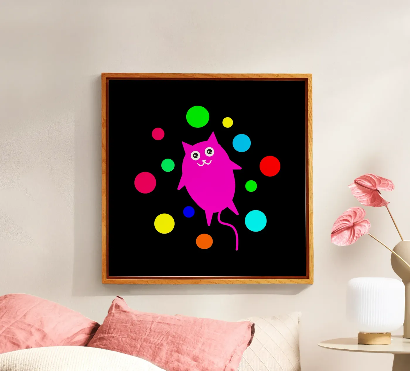 Bubble floating cat Acryl-Glas von happieeagle