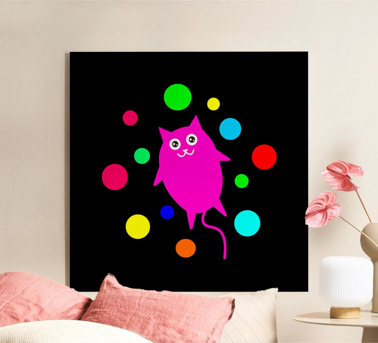 Bubble floating cat plexiglass da happieeagle