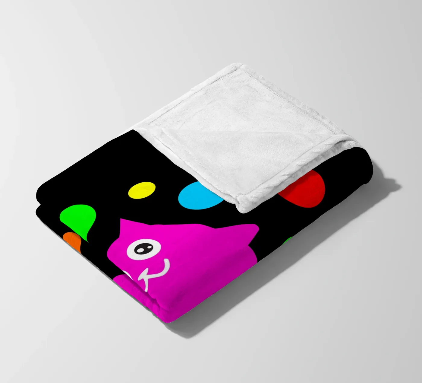 Bubble floating cat fleecedeken van happieeagle