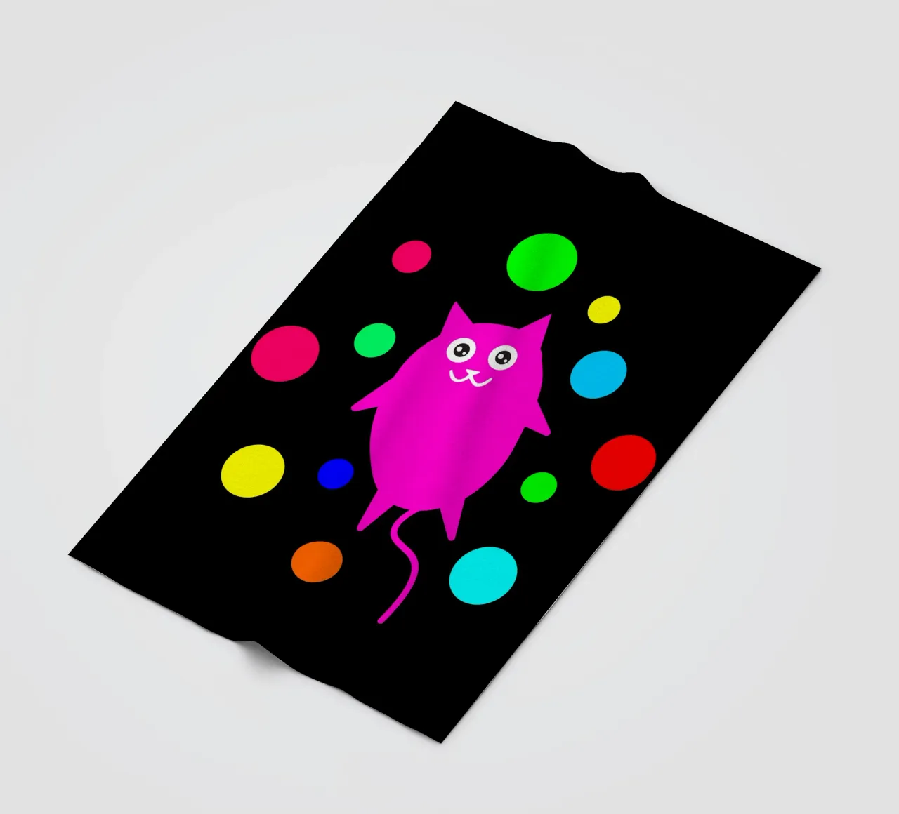 Bubble floating cat Fleecedecke von happieeagle