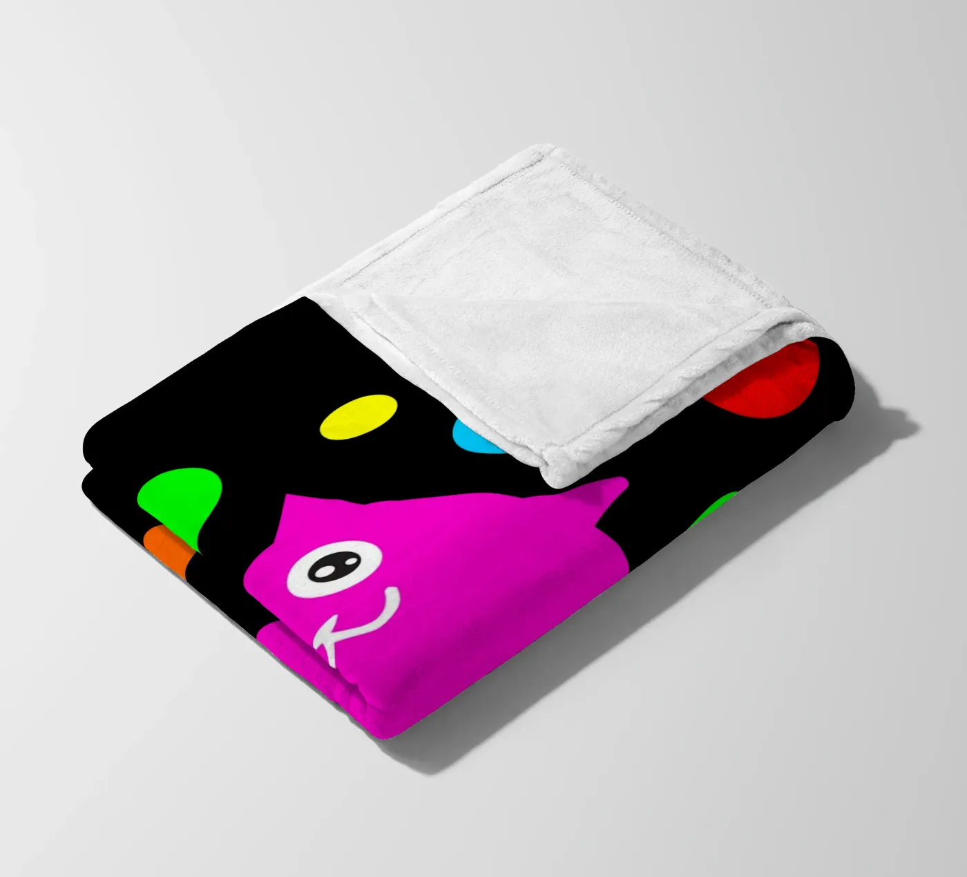 Bubble floating cat fleecedeken van happieeagle