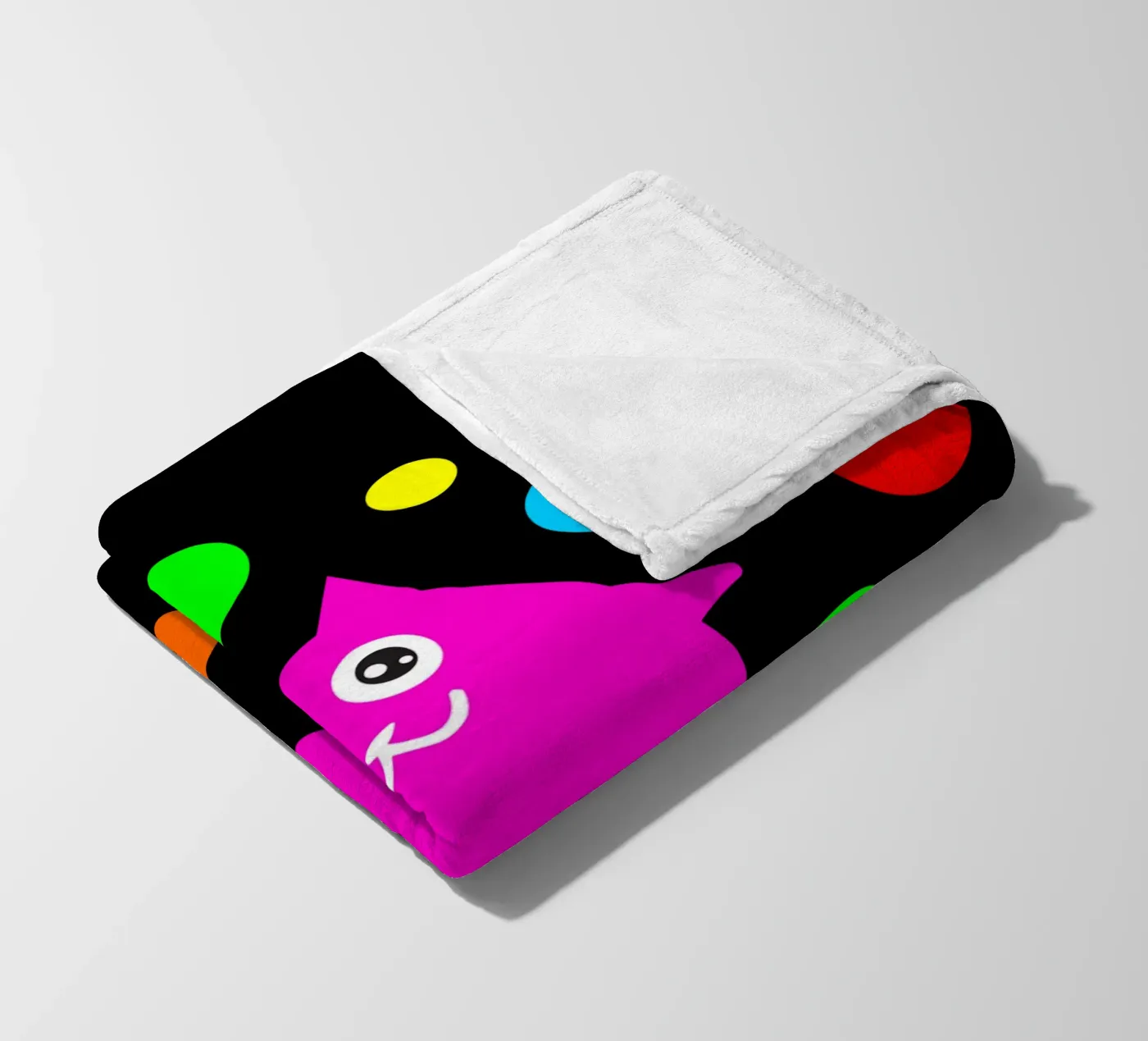 Bubble floating cat fleecedeken van happieeagle