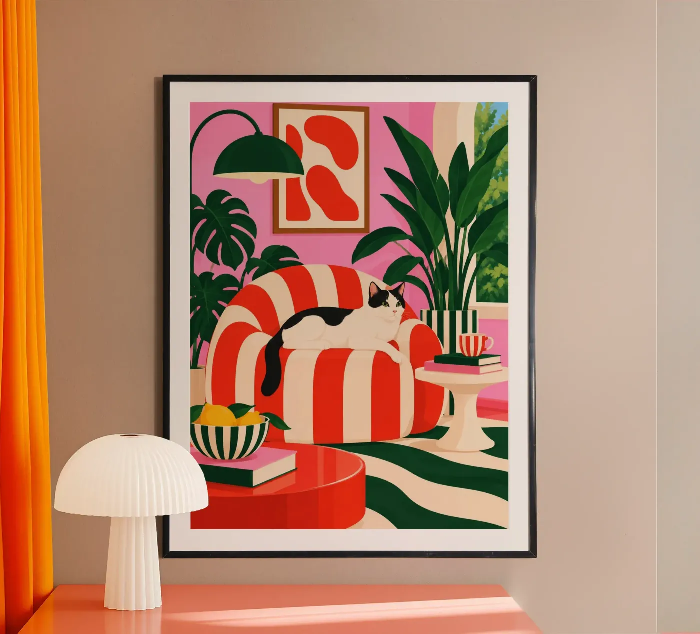 Cozy Cat poster da fineartko