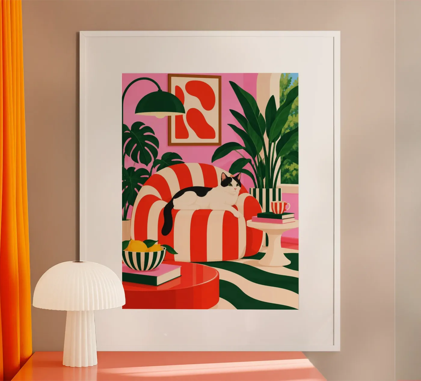 Cozy Cat poster da fineartko