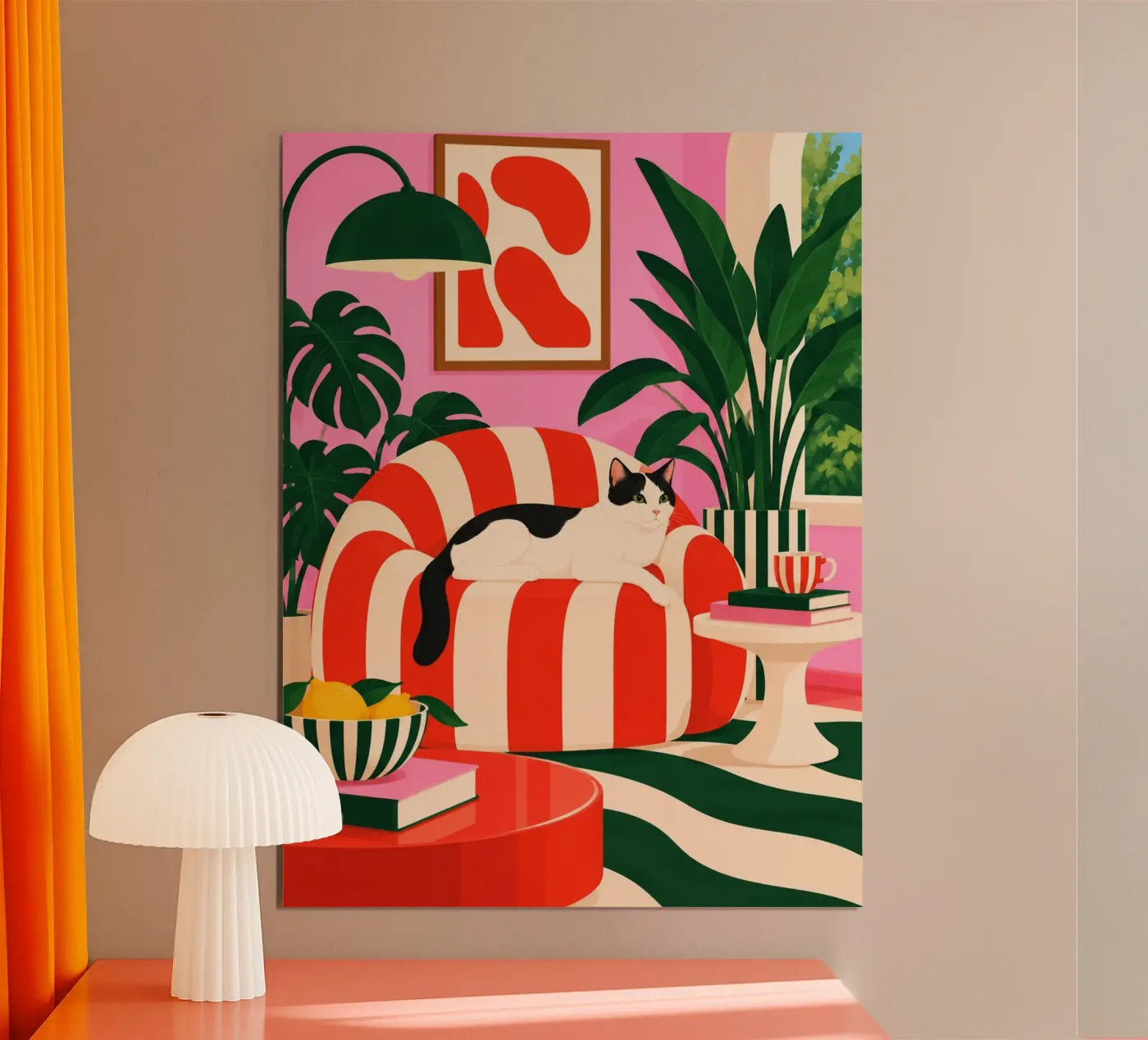 Cozy Cat poster da fineartko