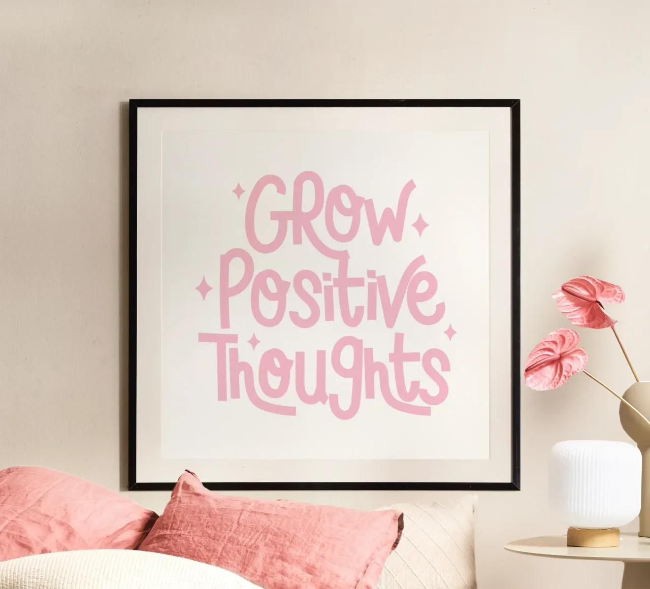 Coltivare pensieri positivi poster da pdigitalprints
