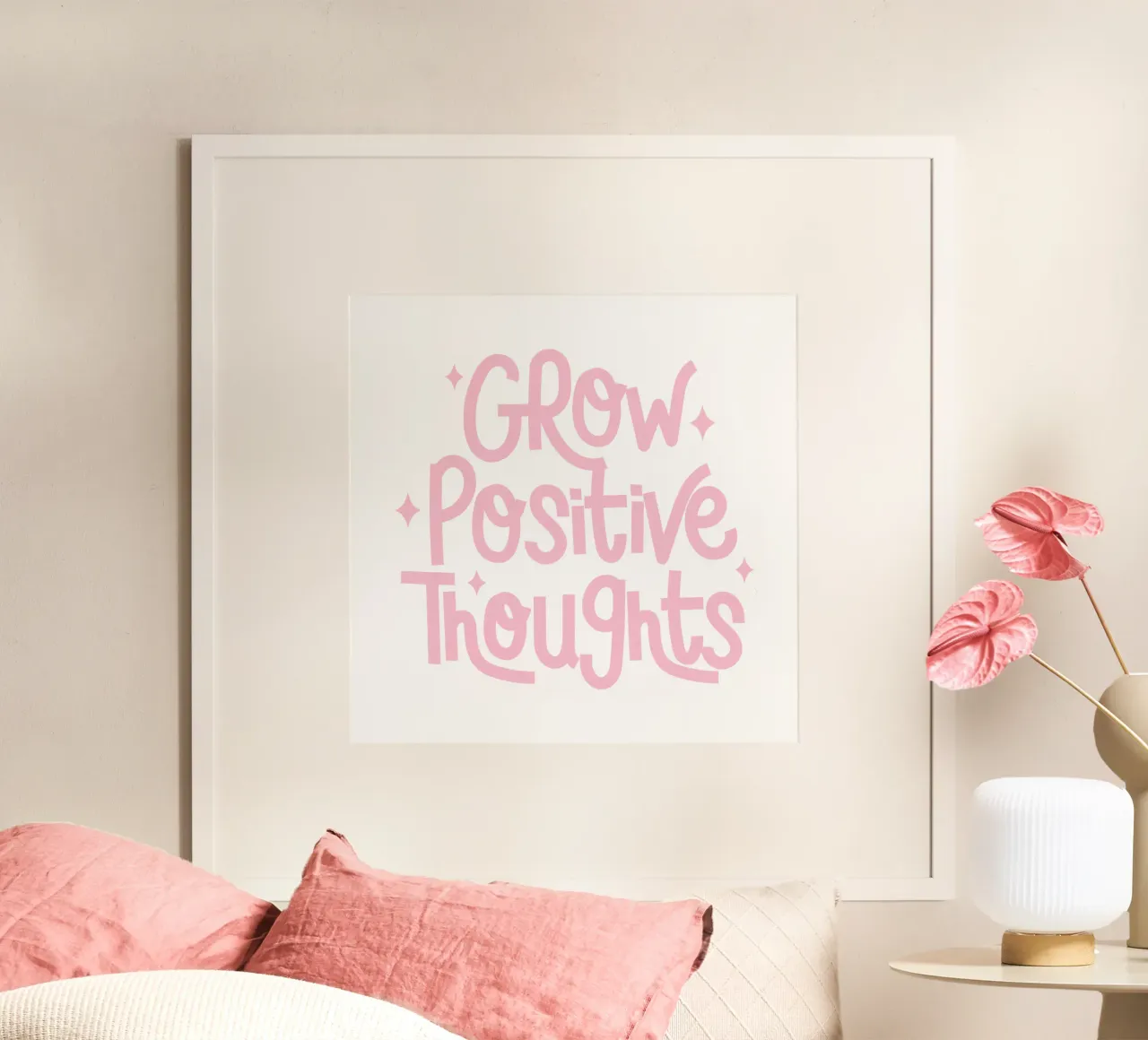 Coltivare pensieri positivi poster da pdigitalprints