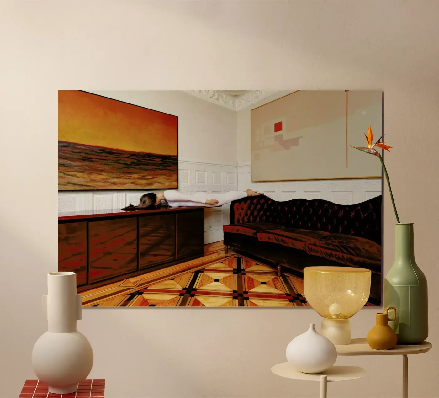 Madrid #2 poster van The Urban Yoga