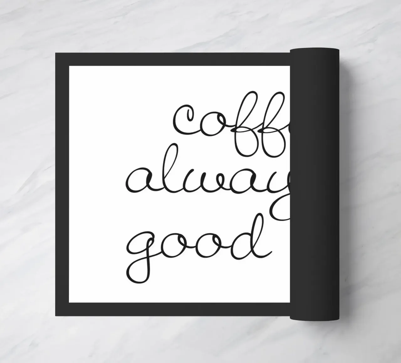 Il caffè è sempre una buona idea - Motivo del caffè alla moda zerbino da Whole©