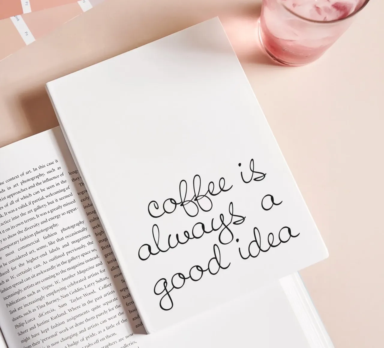 Coffee Is Always A Good Idea - Motif café élégant carnet de notes de Whole©