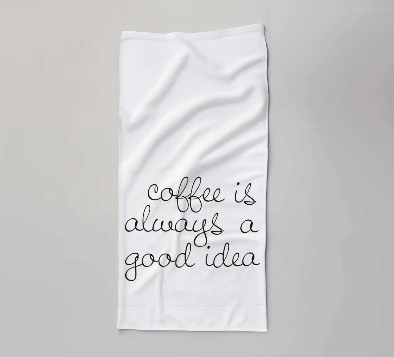 Coffee Is Always A Good Idea - Motif café élégant serviette de bain de Whole©