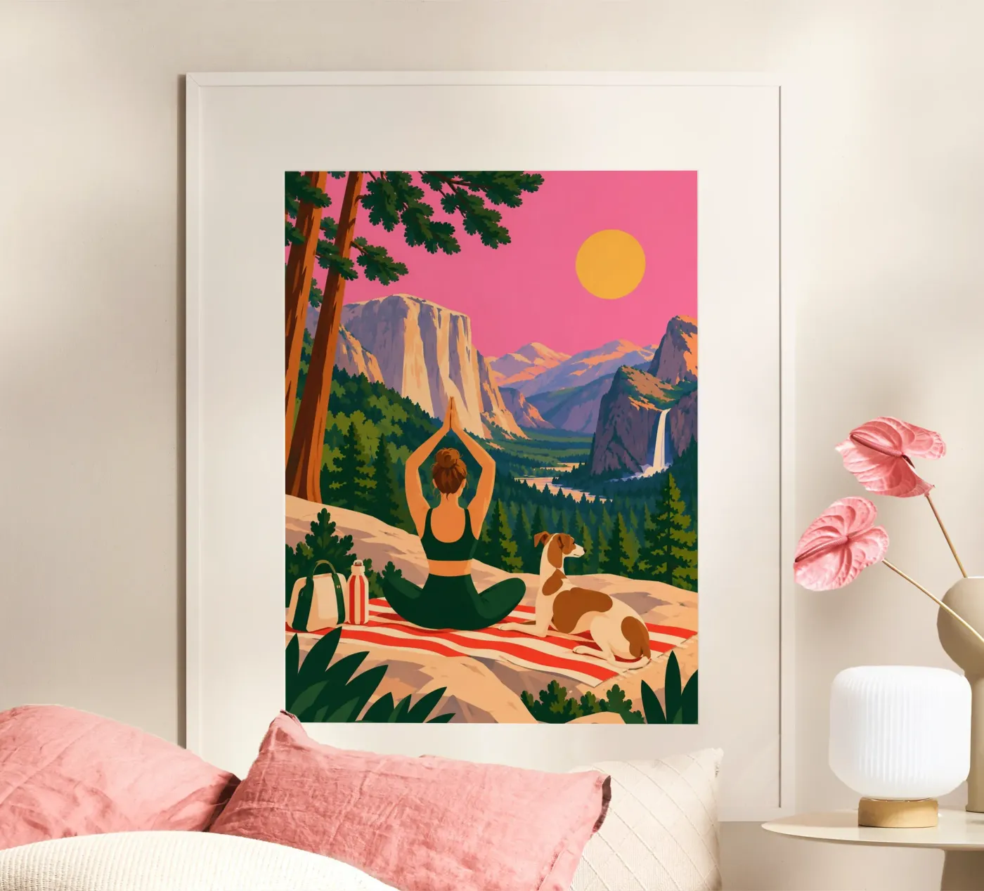 yoga poster da fineartko