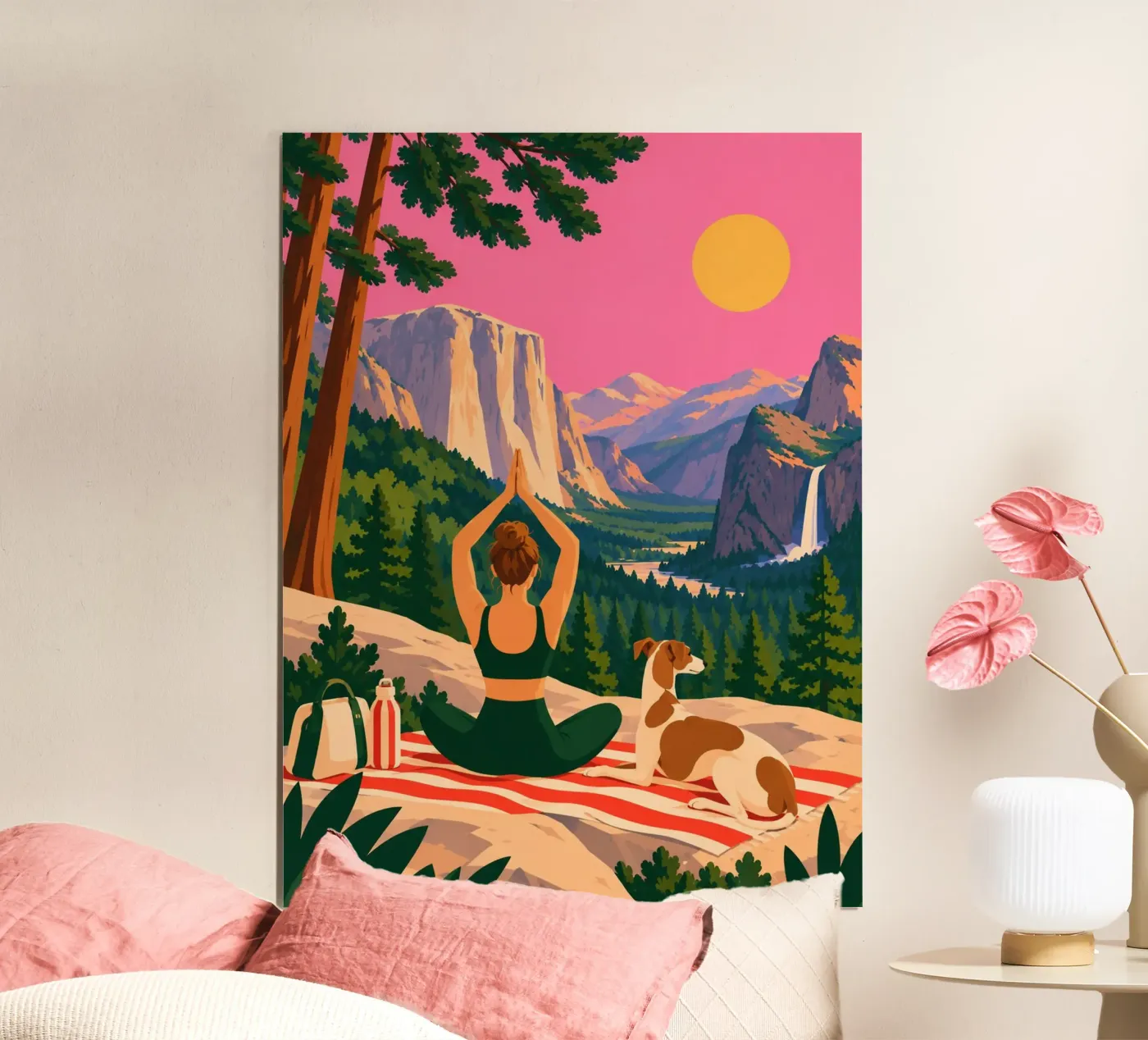 yoga poster da fineartko