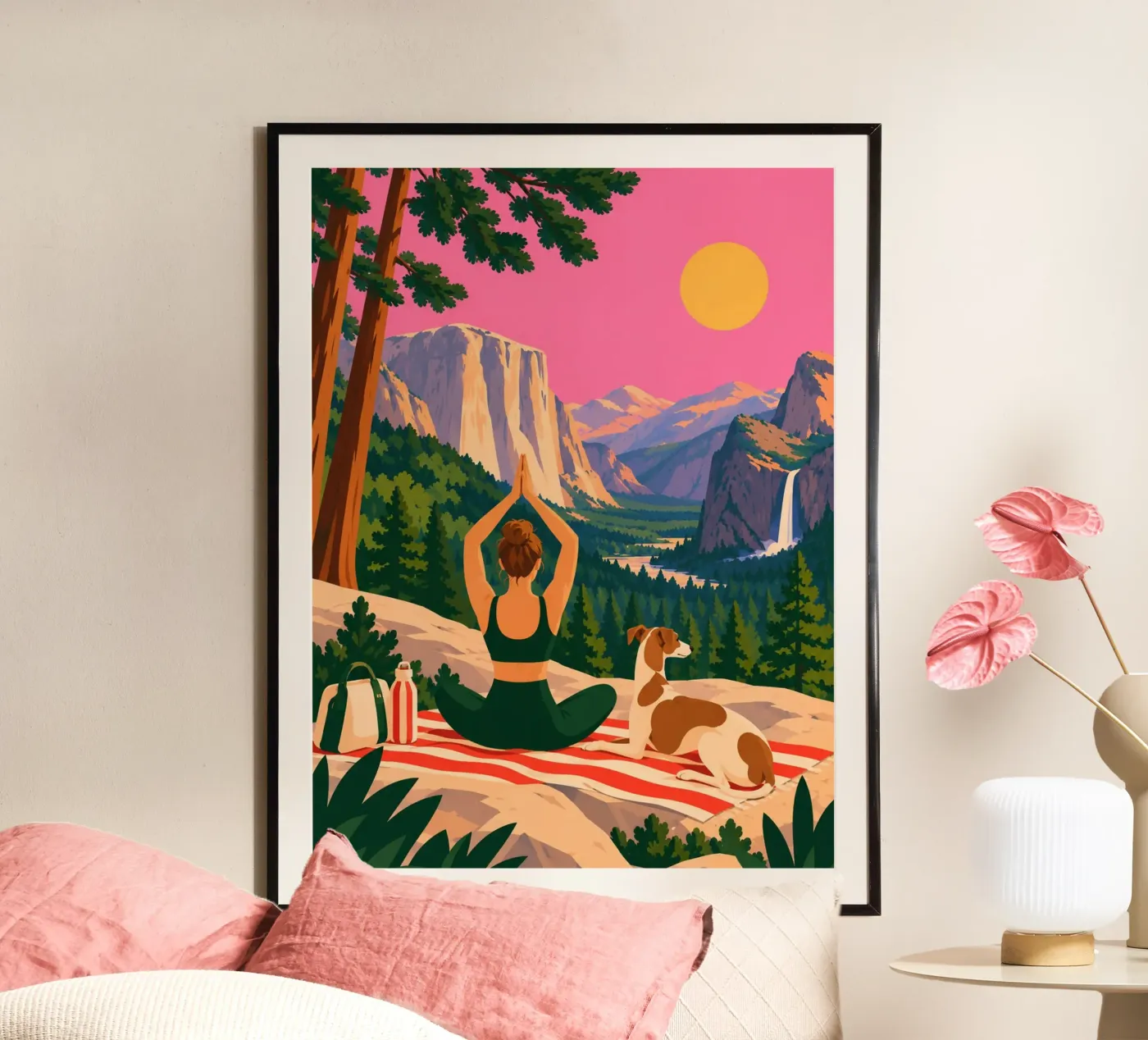 yoga poster da fineartko