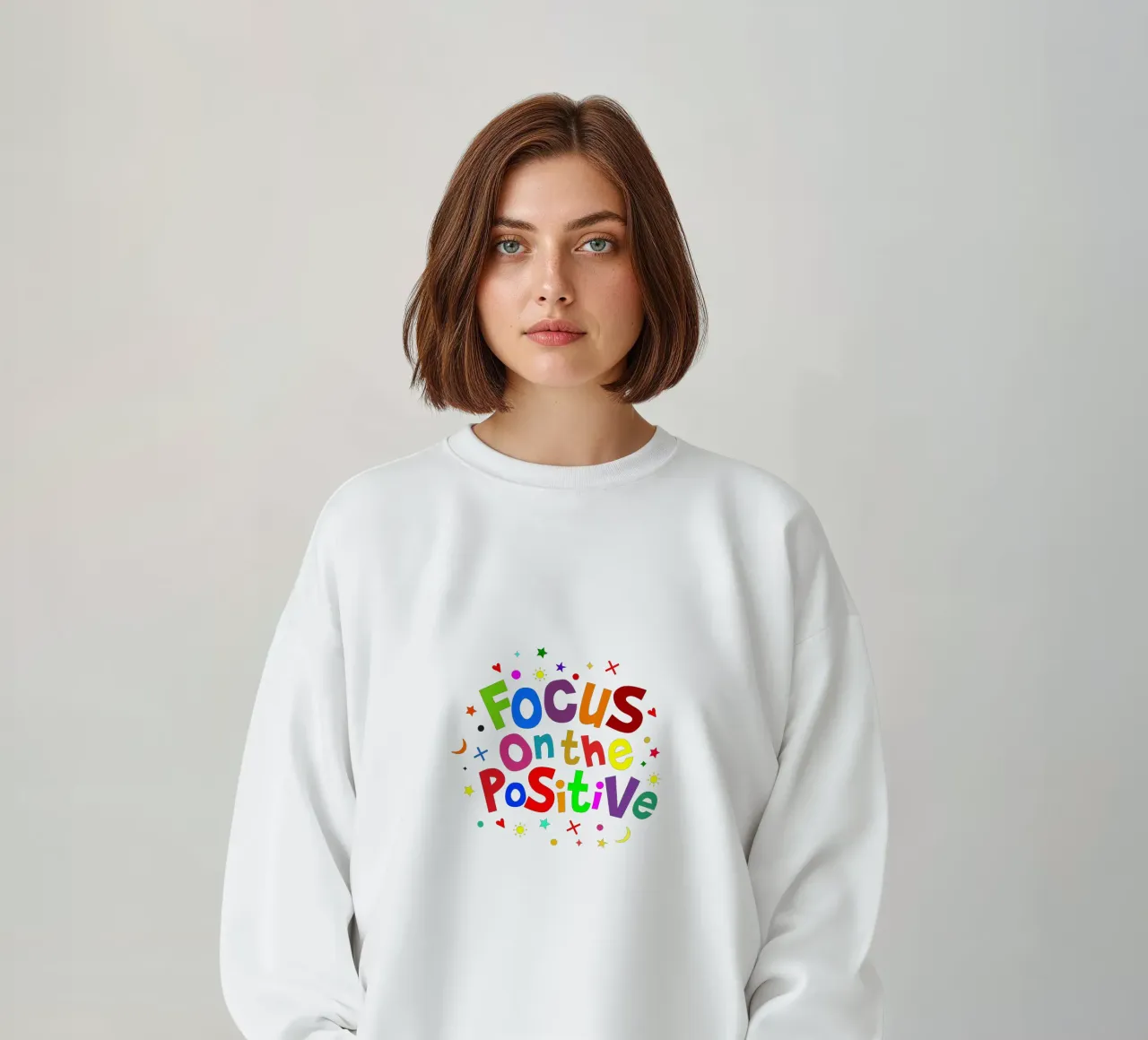Focus on the positive felpa da happieeagle