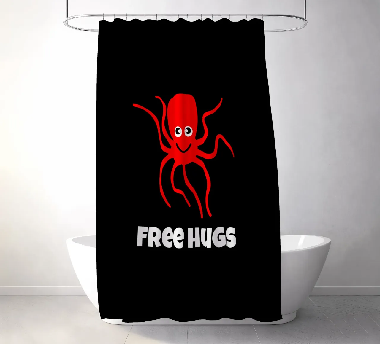 Free hugs octopus tenda da doccia da happieeagle