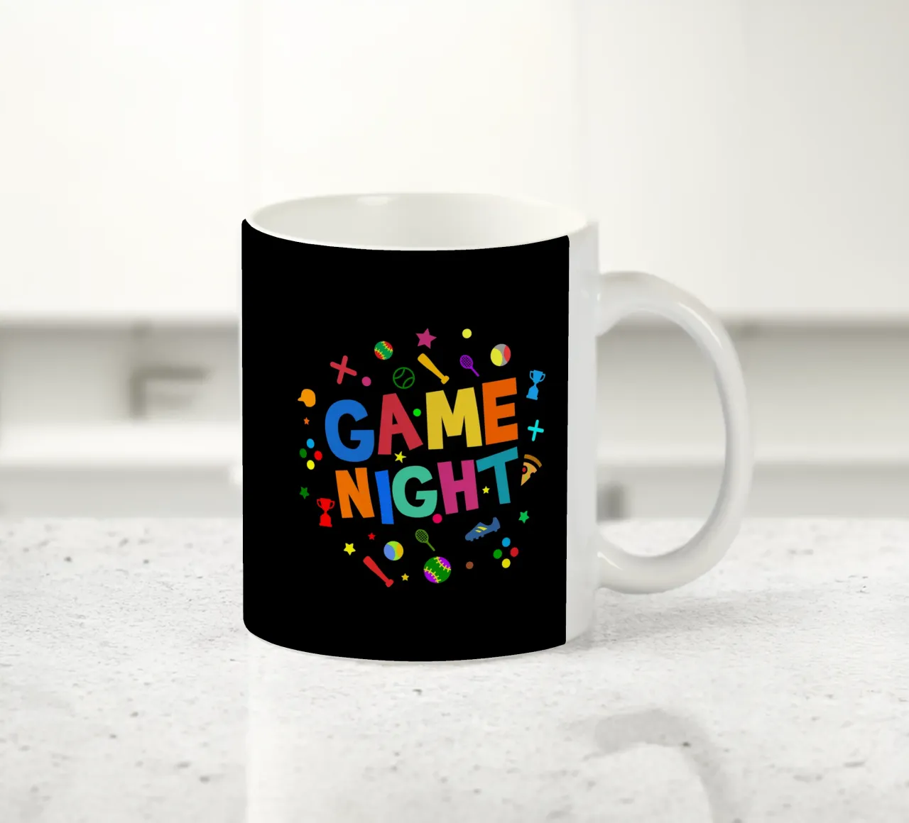 Game night tazza in ceramica da happieeagle