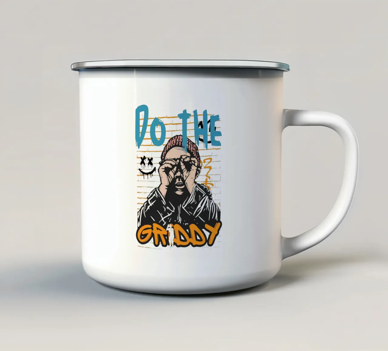 DO THE GRIDDY tazza in smalto da Einfach Uebel