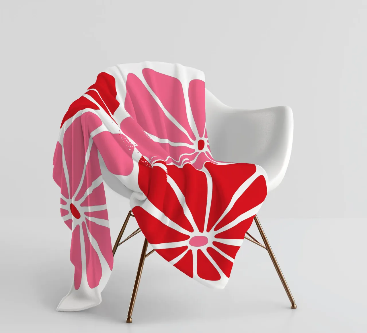 abstract floral print fleece blanket by pdigitalprints