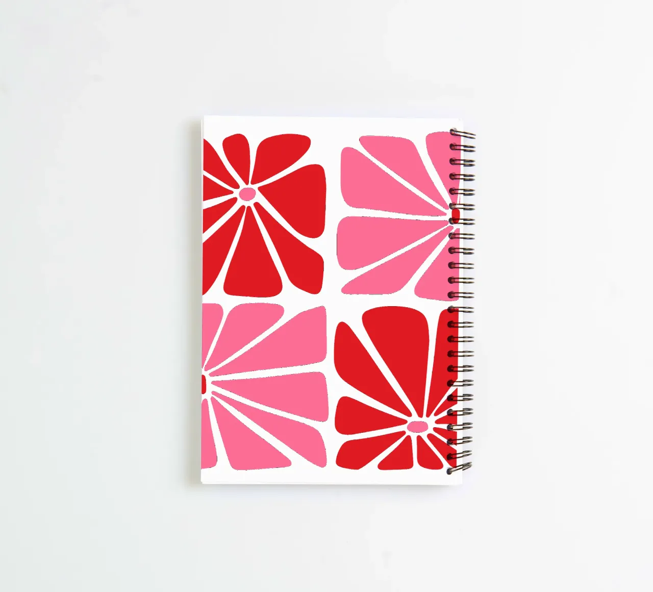 abstract floral print spiral notebook by pdigitalprints