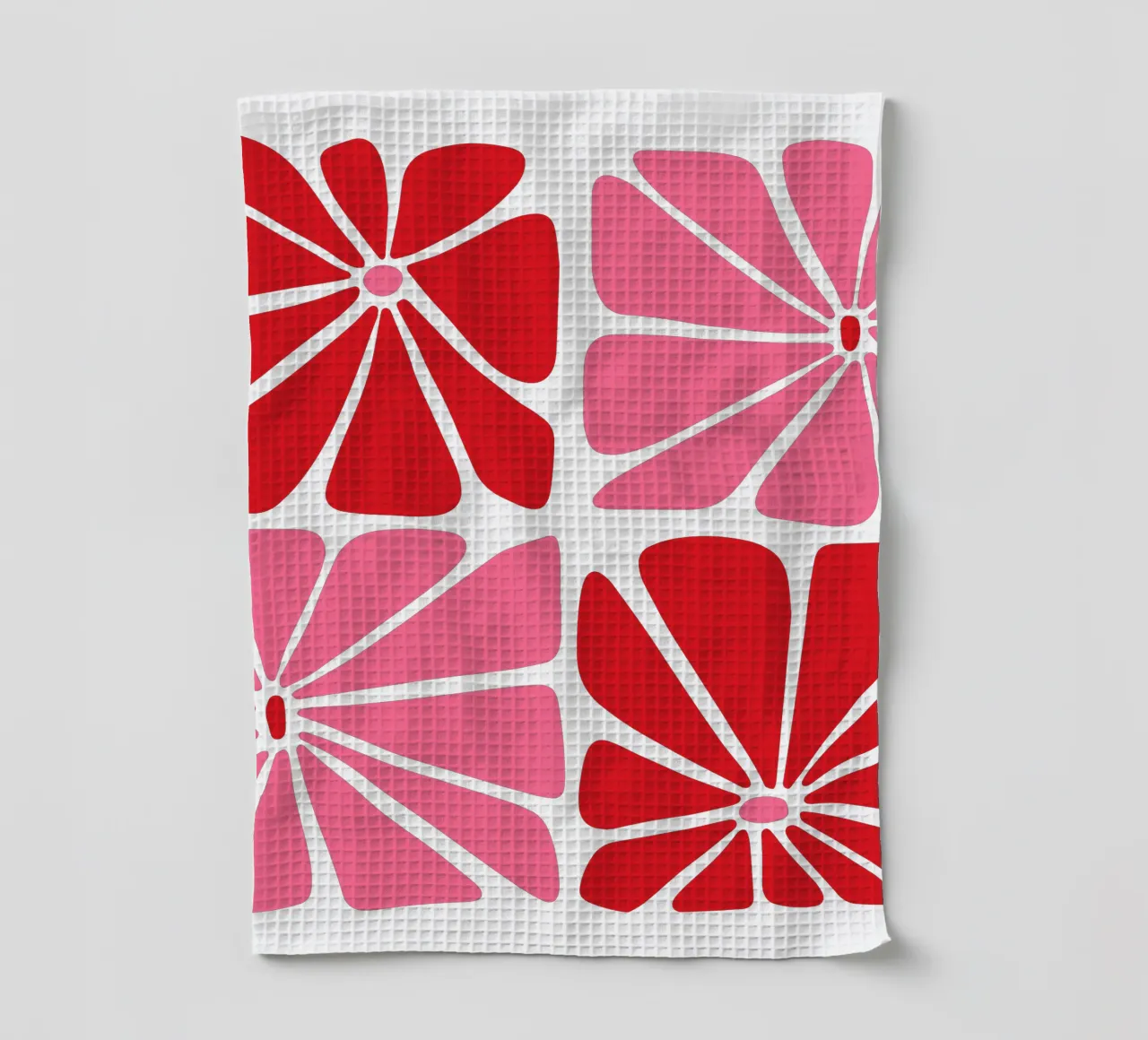 abstract floral print tea towel by pdigitalprints