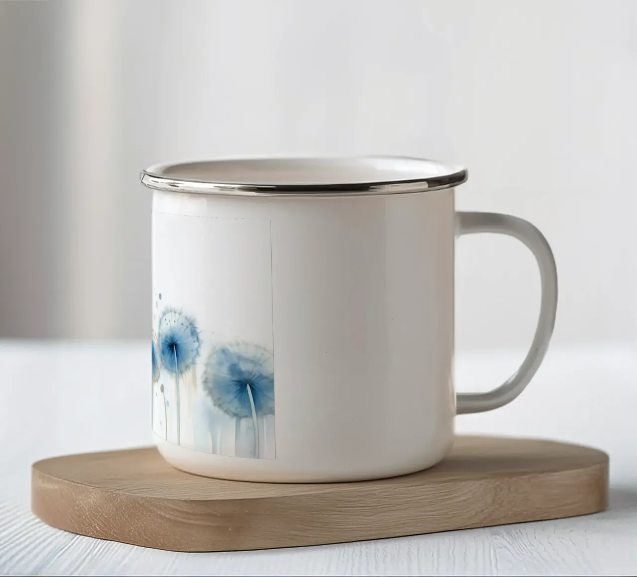 Deriva del dente di leone tazza in smalto da Modern Muse