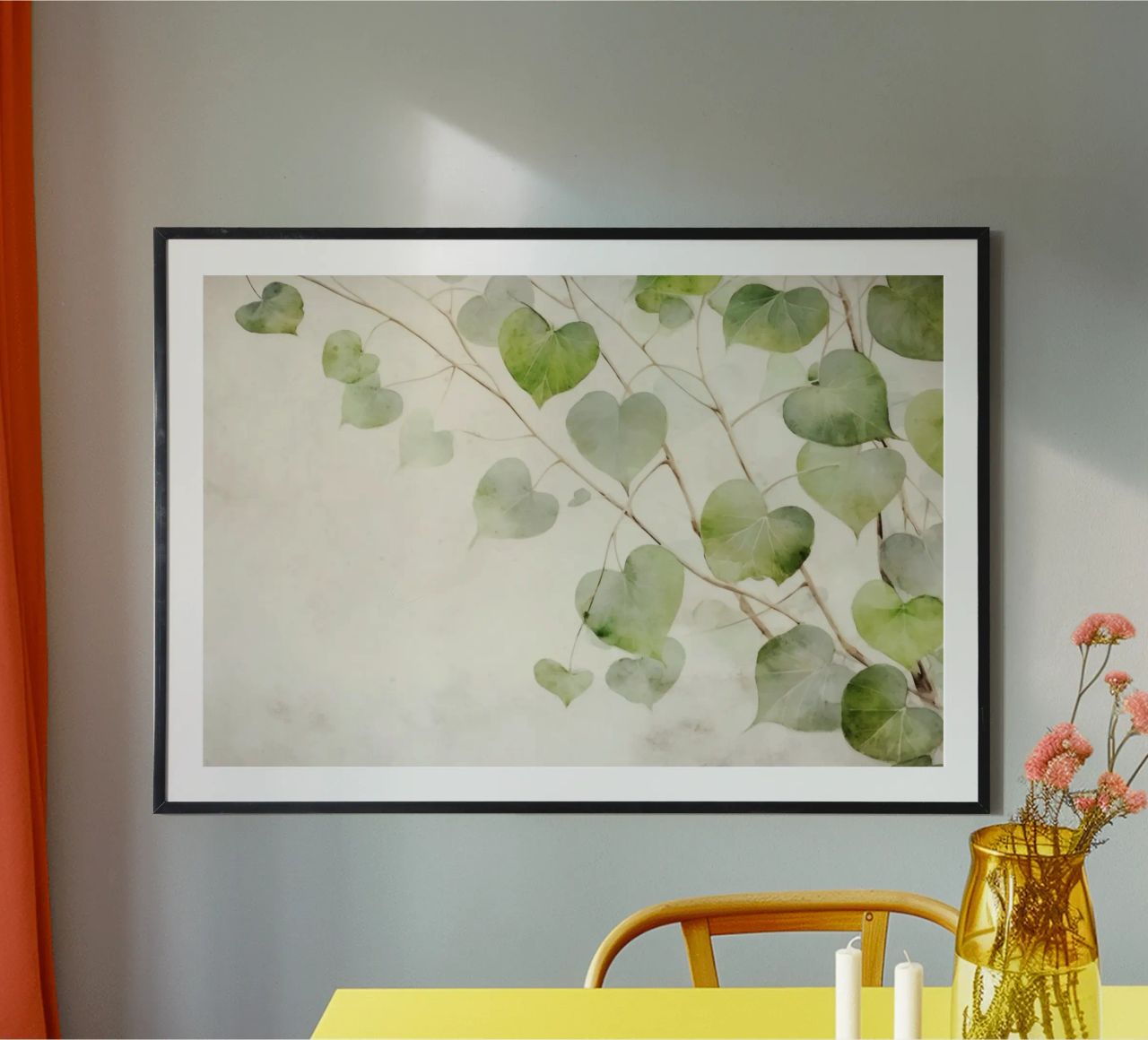 Feuilles dans le vent poster de Modern Muse