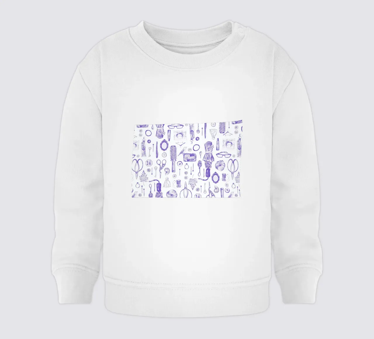 Fumbling for my keys baby sweatshirt by La Scarlatte