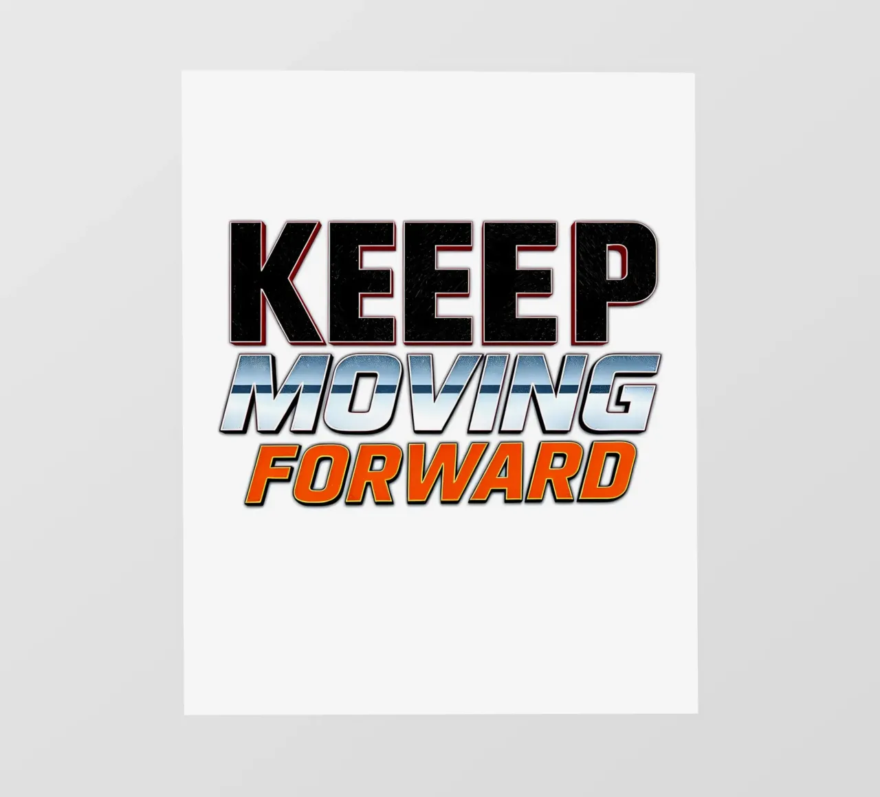 Continuare ad andare avanti telo in pvc da inspirational quote