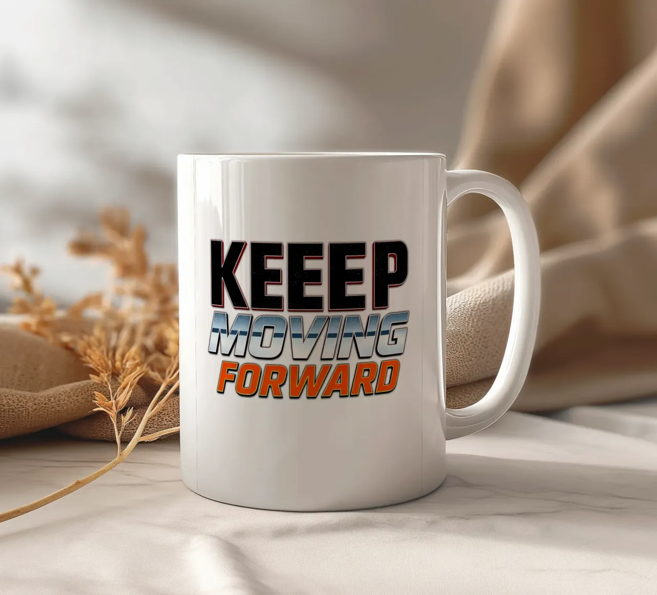 Continuare ad andare avanti tazza in ceramica da inspirational quote