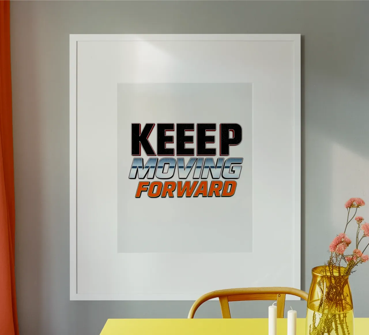 Continuare ad andare avanti poster da inspirational quote