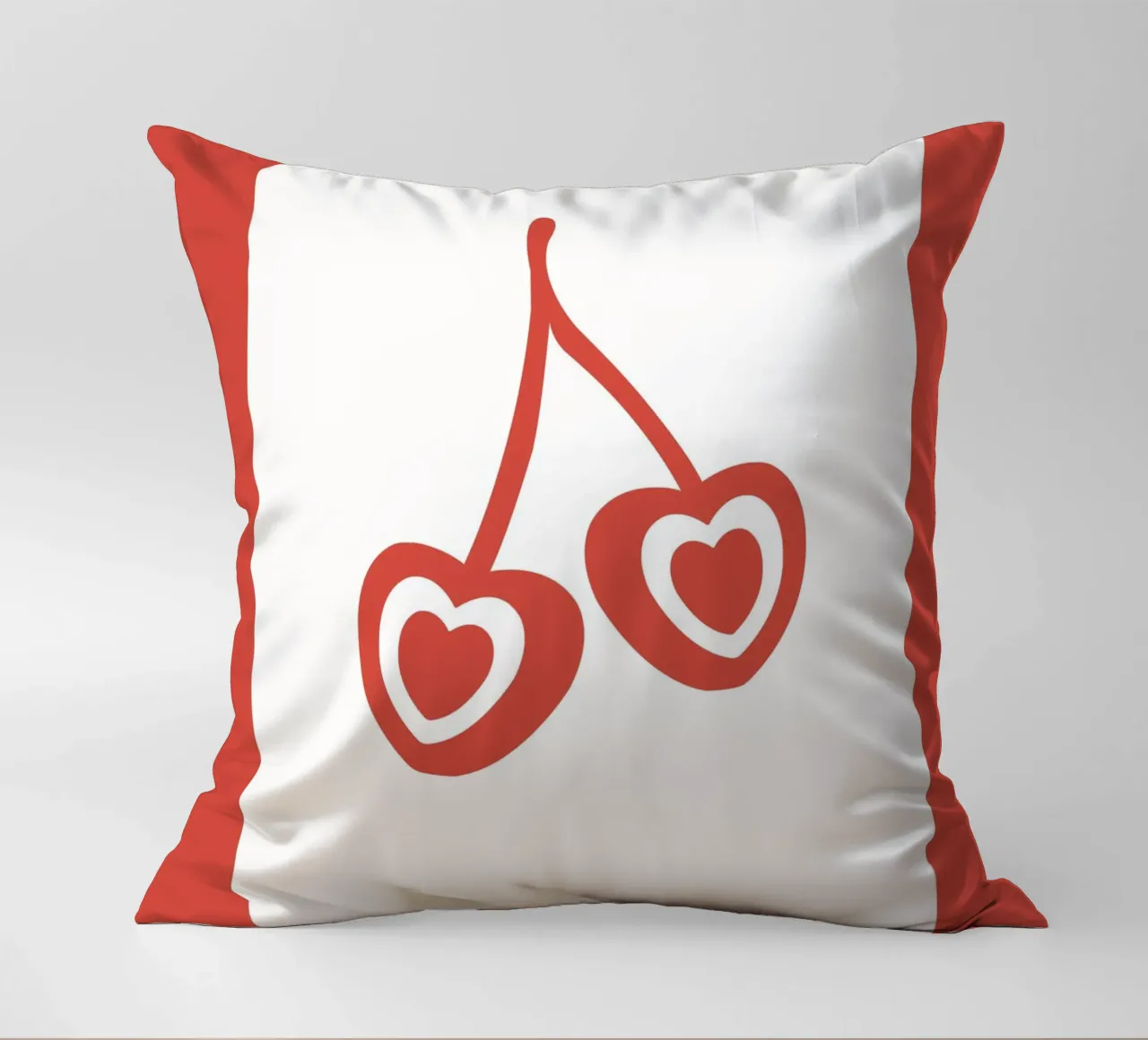 Ciliegia Preppy Hearts cuscino da pdigitalprints