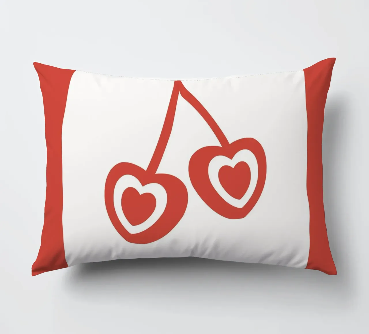 Ciliegia Preppy Hearts cuscino da pdigitalprints