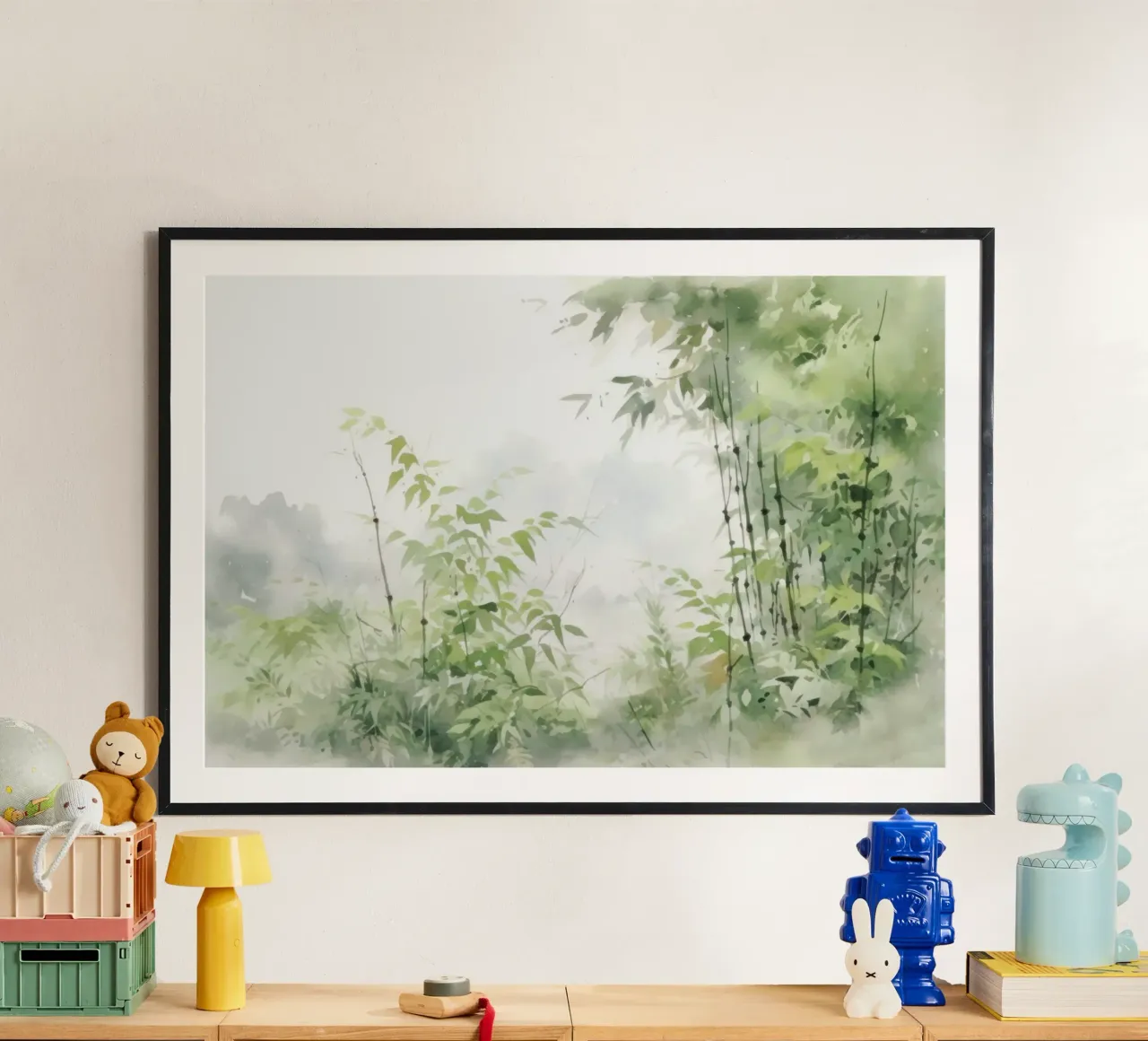Orizzonti gentili poster con telaio in alluminio da Modern Muse