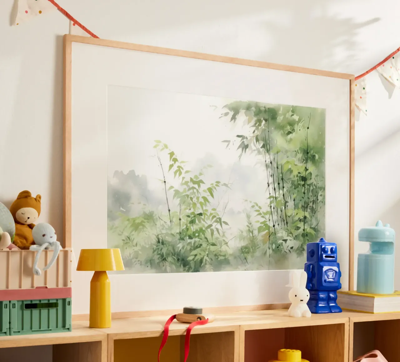 Orizzonti gentili poster con telaio in alluminio da Modern Muse
