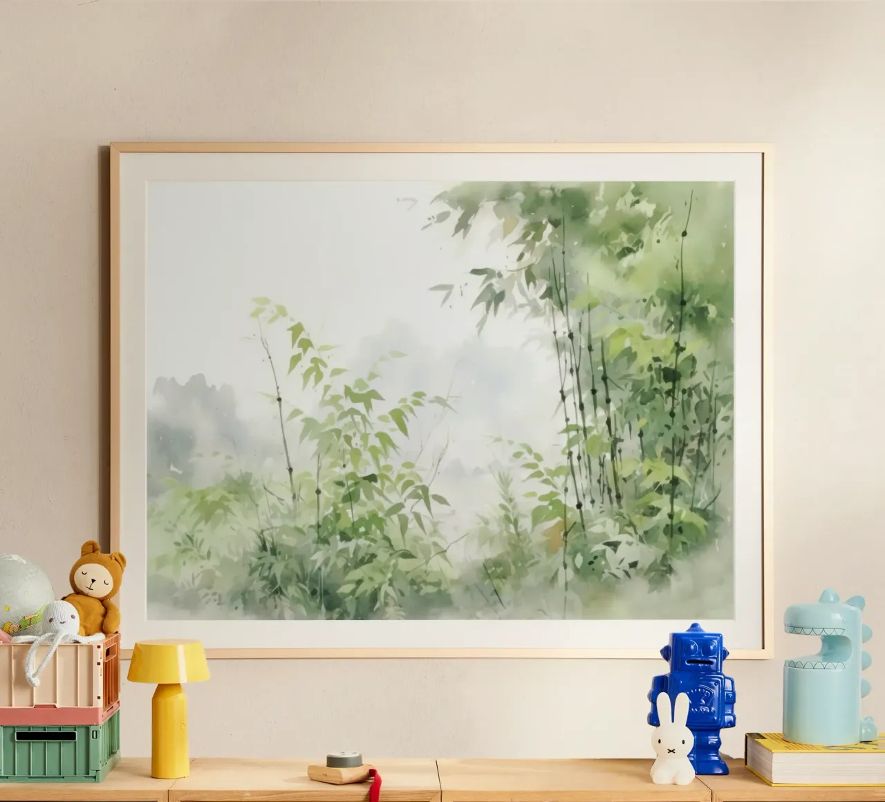 Orizzonti gentili poster con telaio in alluminio da Modern Muse