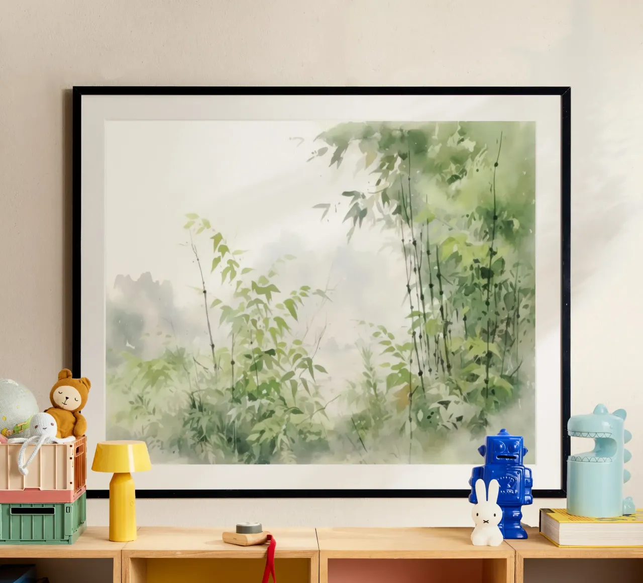 Orizzonti gentili poster con telaio in alluminio da Modern Muse