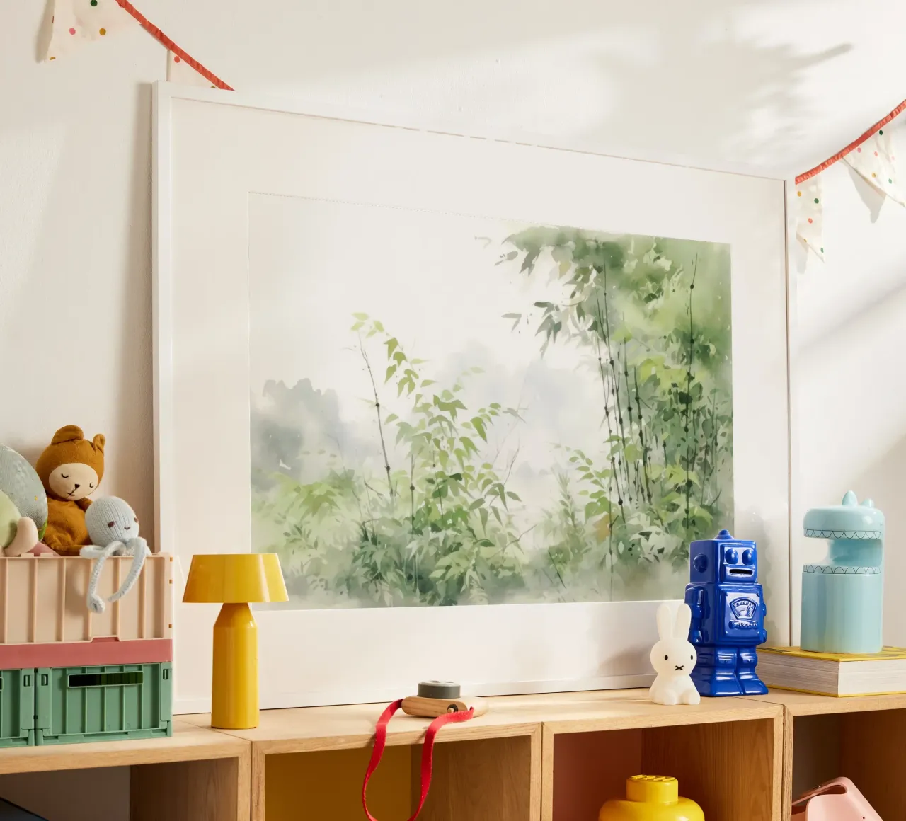 Orizzonti gentili poster con telaio in alluminio da Modern Muse