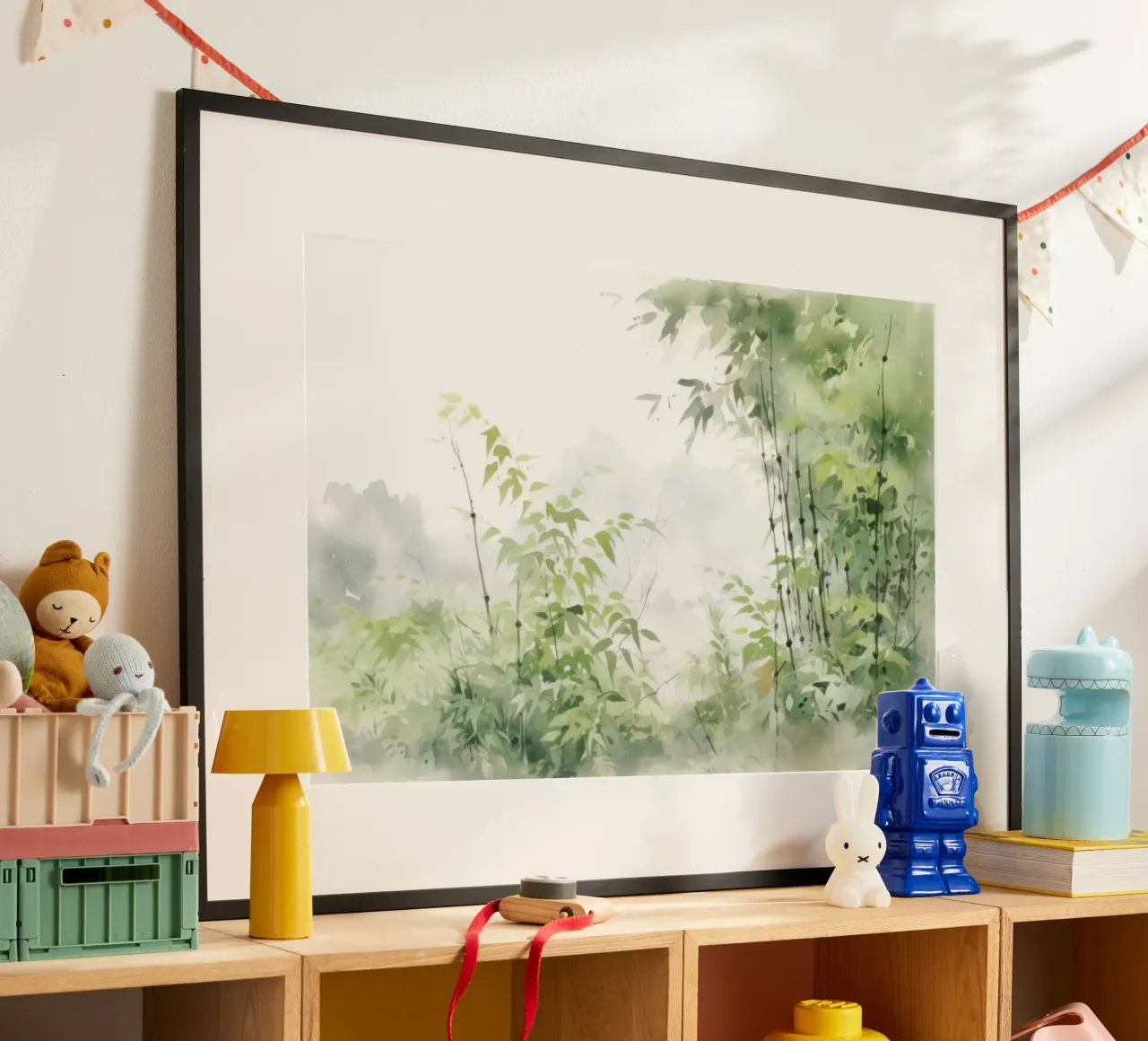 Orizzonti gentili poster con telaio in alluminio da Modern Muse