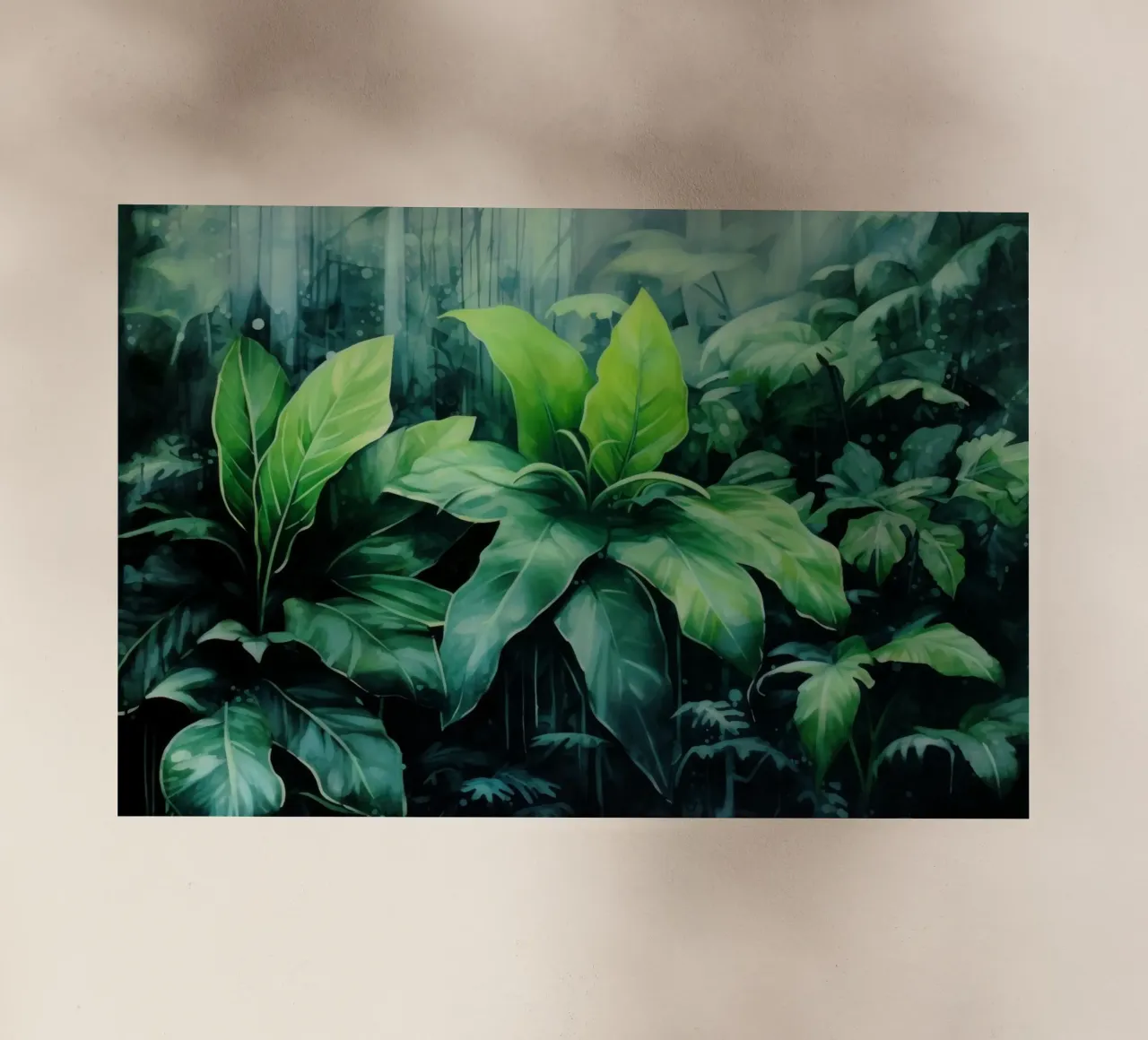 Tropischer Landschaftsgarten Backlit Folie von Modern Muse