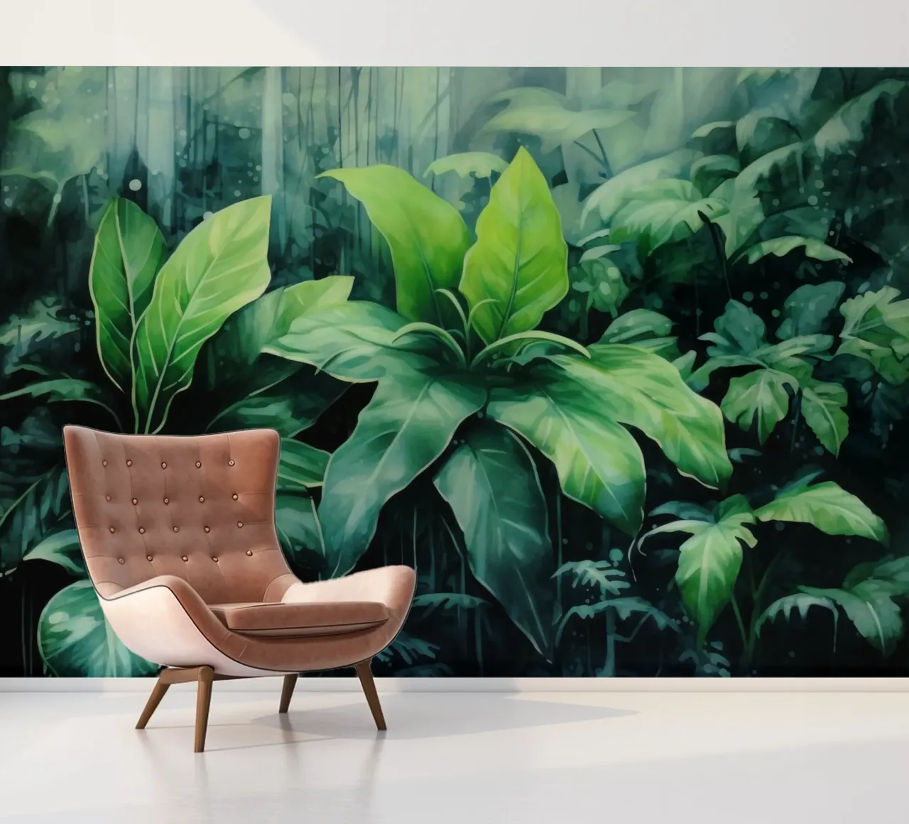 Tropischer Landschaftsgarten Fototapete von Modern Muse