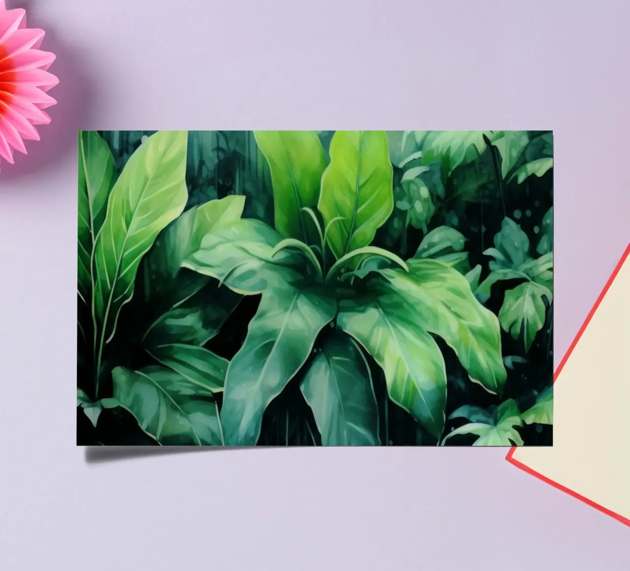 Tropischer Landschaftsgarten Stickerbogen von Modern Muse