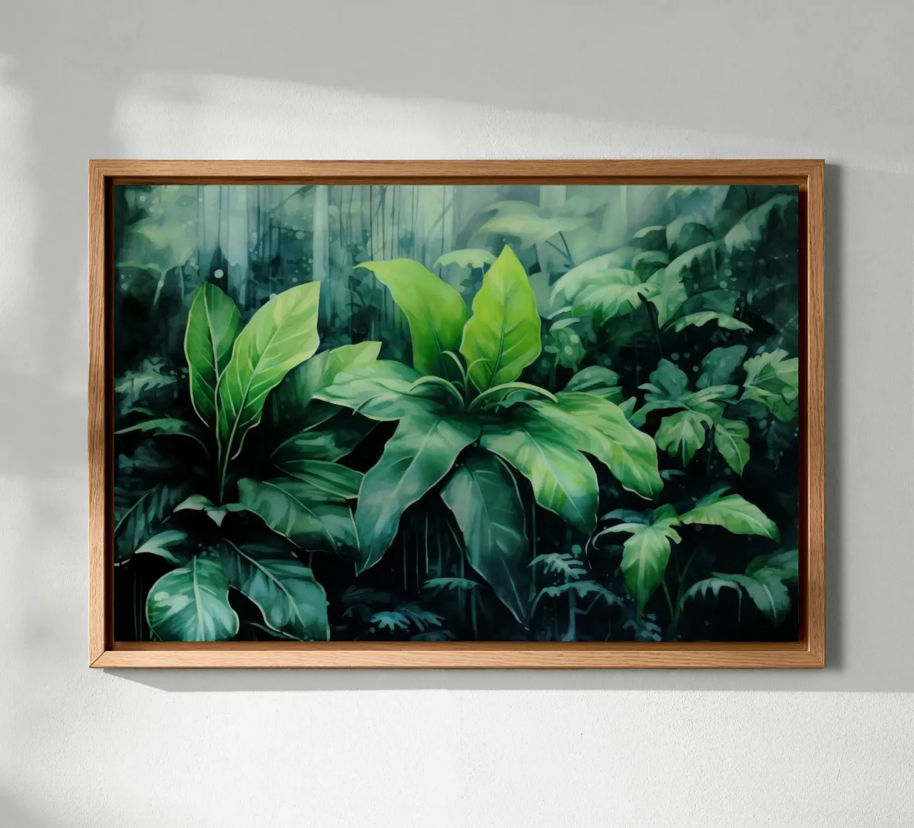 Tropischer Landschaftsgarten Leinwand von Modern Muse