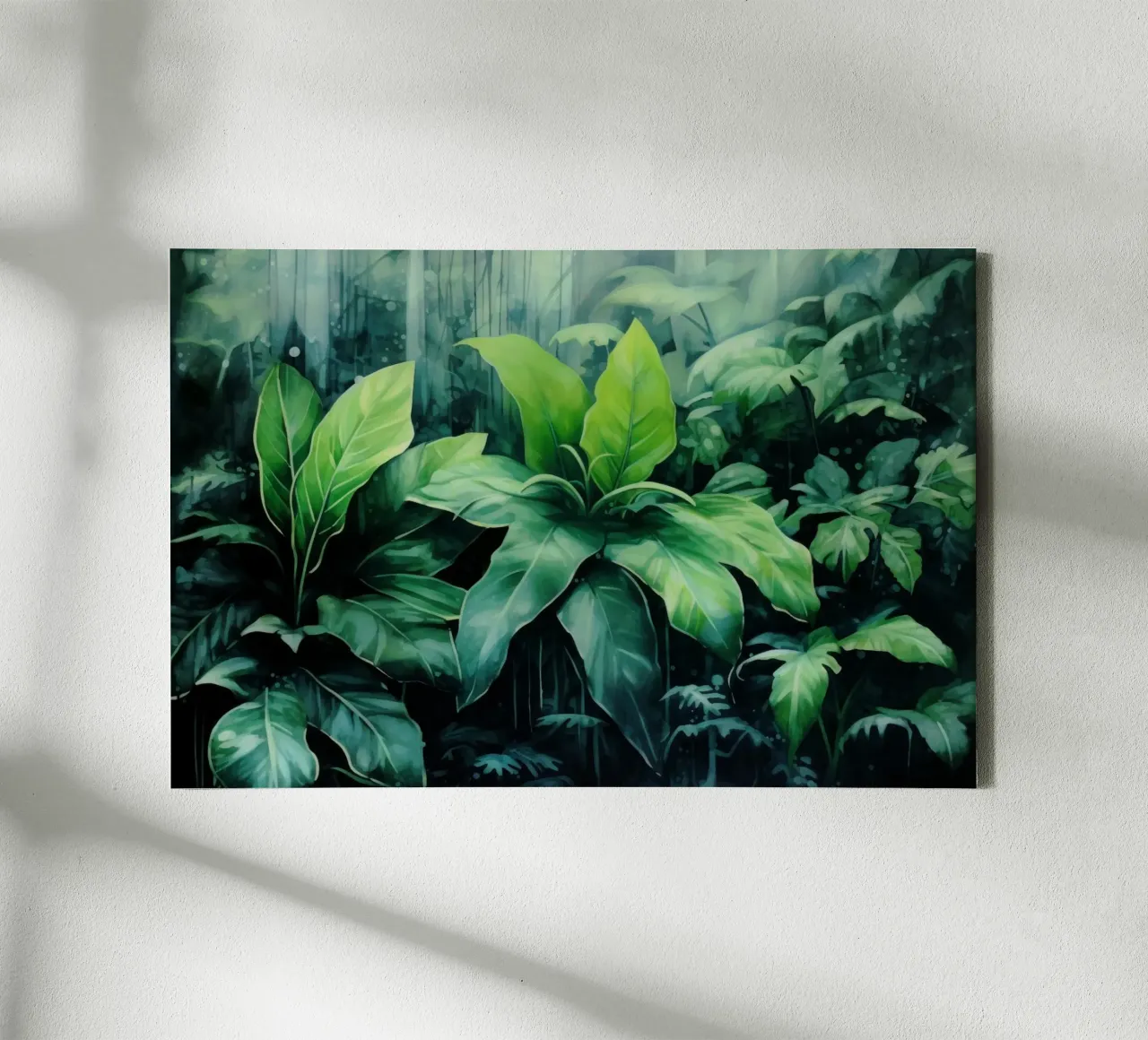 Tropischer Landschaftsgarten Leinwand von Modern Muse