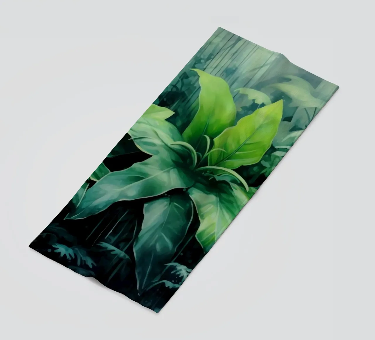 Tropischer Landschaftsgarten Strandtuch von Modern Muse