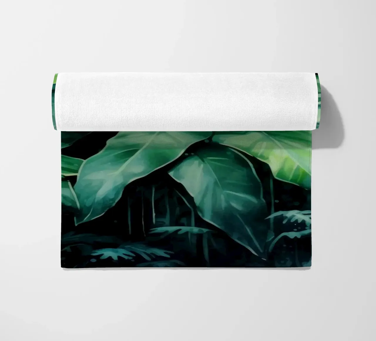 Tropischer Landschaftsgarten Strandtuch von Modern Muse