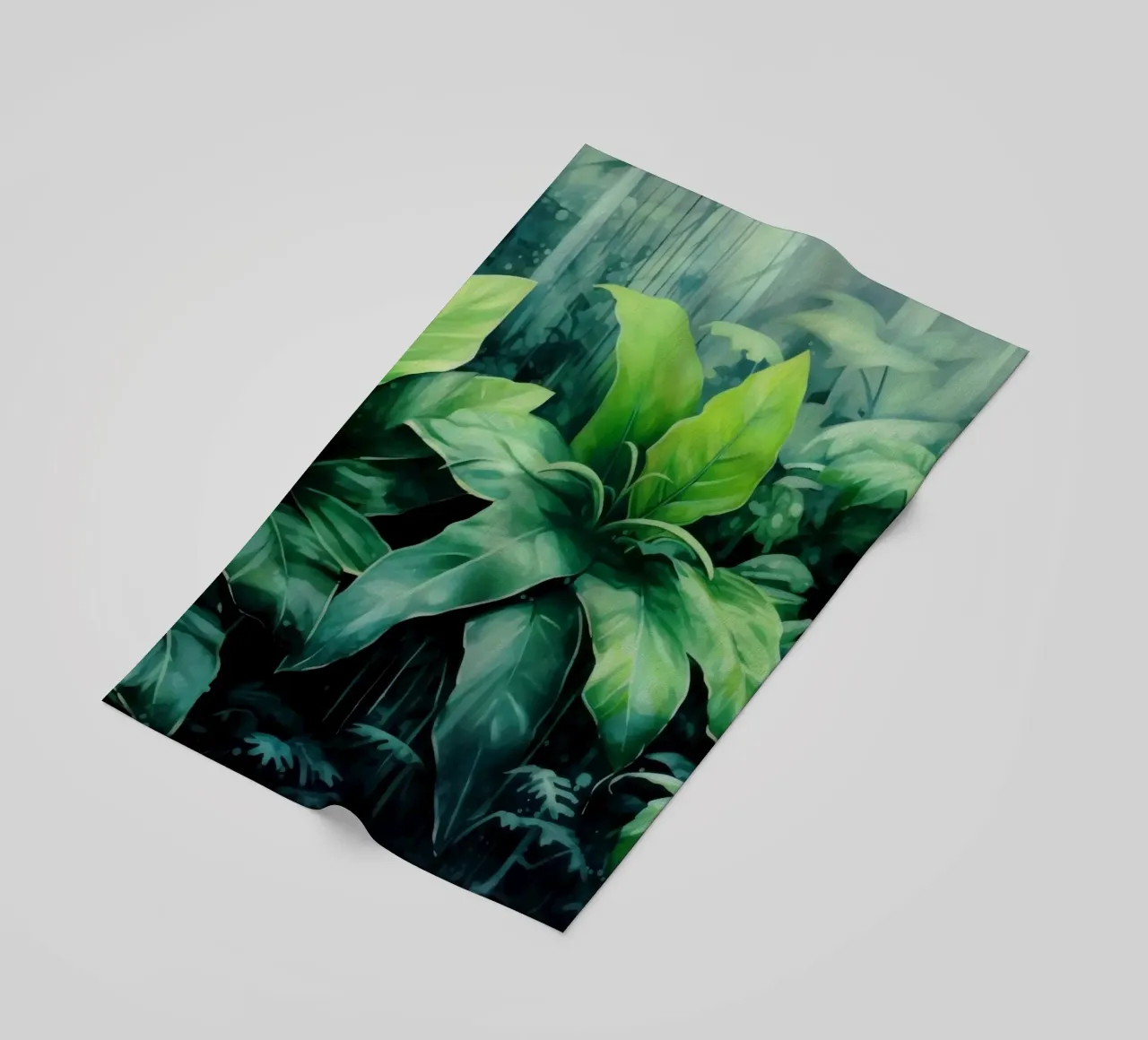 Tropischer Landschaftsgarten Strandtuch von Modern Muse