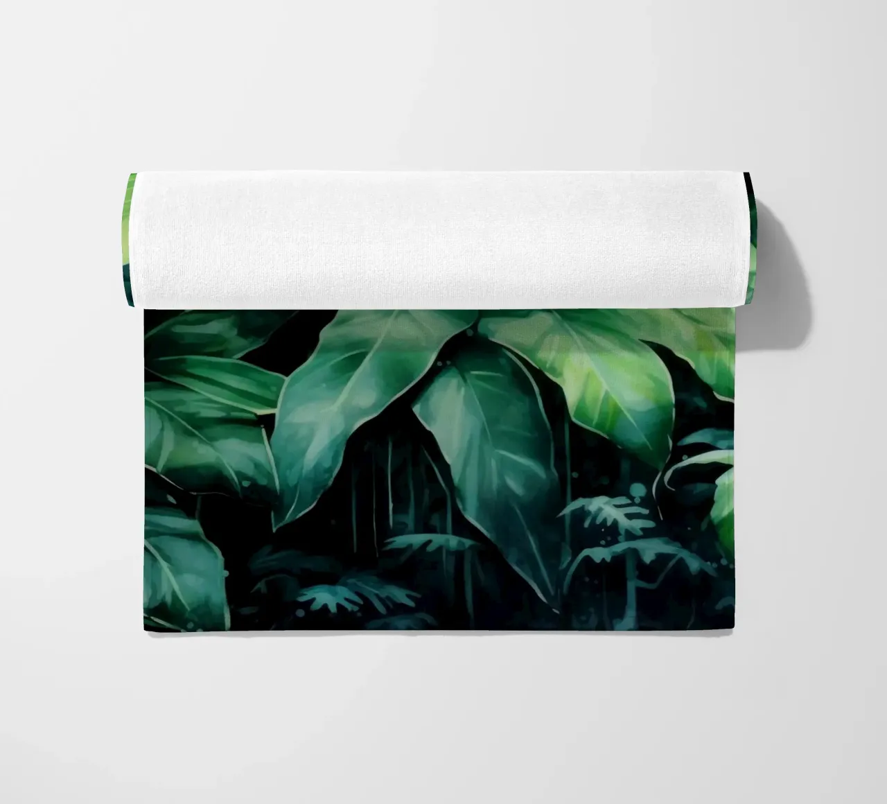 Tropischer Landschaftsgarten Strandtuch von Modern Muse