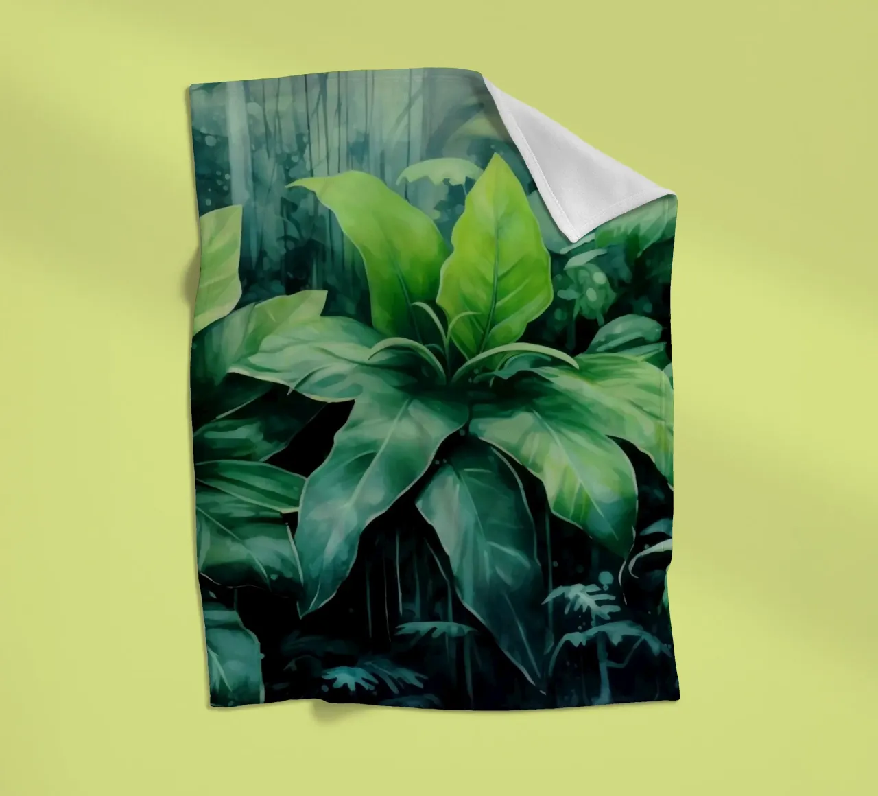 Tropischer Landschaftsgarten Fleecedecke von Modern Muse