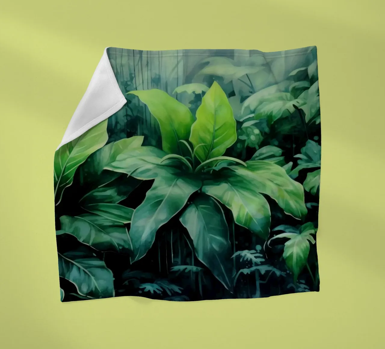 Tropischer Landschaftsgarten Fleecedecke von Modern Muse